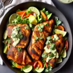 Blackened Chicken with Avocado Cream Sauce compressed image1
