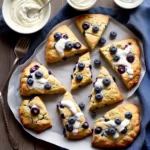 Blueberry Cream Cheese Scones with Yogurt Glaze compressed image1