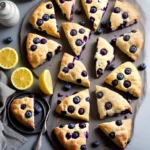 Blueberry Scones with Lemon Glaze compressed image1