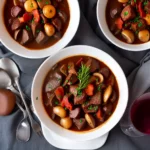 Boeuf Bourguignon Beef Stew With Red Wine Mushrooms and Bacon Recipe compressed image1