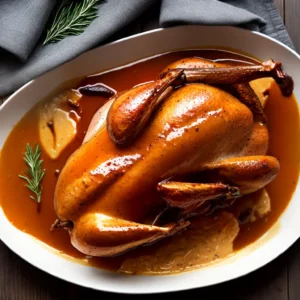 Brined Roast Turkey with Pan Gravy compressed image1