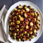 Caramelized Brussels Sprouts with Cranberries and Bacon compressed image1