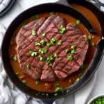 Cast Iron Skillet Top Sirloin Steak compressed image1