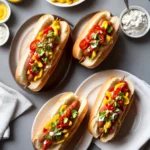 Chicago Style Hot Dog with Homemade Relish compressed image1