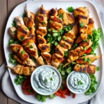Chicken Souvlaki with Tzatziki Sauce compressed image1