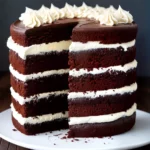 Chocolate Cake with American Buttercream Frosting compressed image1