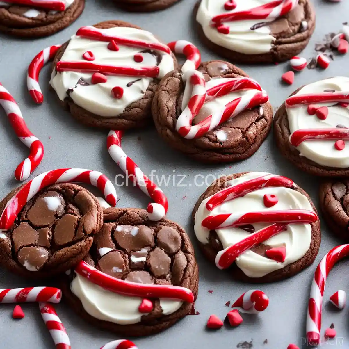 Chocolate Candy Cane Cookies compressed image1