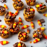 Chocolate Candy Corn Pretzel Bites compressed image1