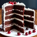 Chocolate Cherry Layer Cake Recipe compressed image1