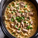 Classic Beef Stroganoff in a Slow Cooker compressed image1
