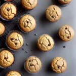 Coconut Flour Banana Muffins with Chocolate Chips compressed image1