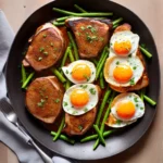 Costillas a la Riojana Argentine Pork Chops With Fried Eggs and Vegetables compressed image1