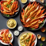 Crab Legs with Garlic Butter Sauce compressed image1
