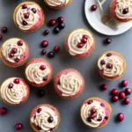 Cranberry Cupcakes with White Chocolate Frosting compressed image1