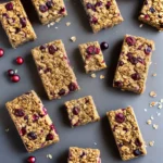Cranberry Nut Oatmeal Granola Bars compressed image1