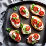 Crostini with Mozzarella and Tomato compressed image1