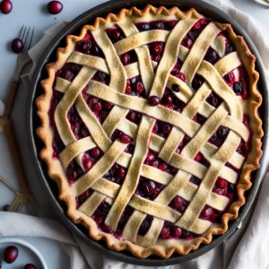 Crustless Cranberry Pie compressed image1