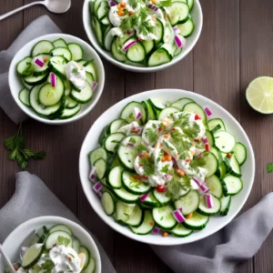 Cucumber Salad With Sour Cream compressed image1