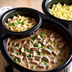 Easy Beef Stroganoff in the Slow Cooker compressed image1