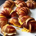 Grilled Cheese Croissant Donut Cheesy Bacon Croissonut compressed image1