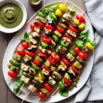 Grilled Pesto Chicken Kabobs compressed image1