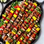 Grilled Turkey Sausage Kabobs compressed image1