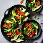 Healthy Spicy Steamed Baby Bok Choy compressed image1