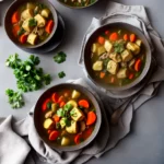Hearty Turkey Soup with Parsley Dumplings compressed image1