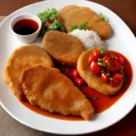 Japanese Breaded Pork Cutlet with Sweet Tomato Soy Sauce compressed image1