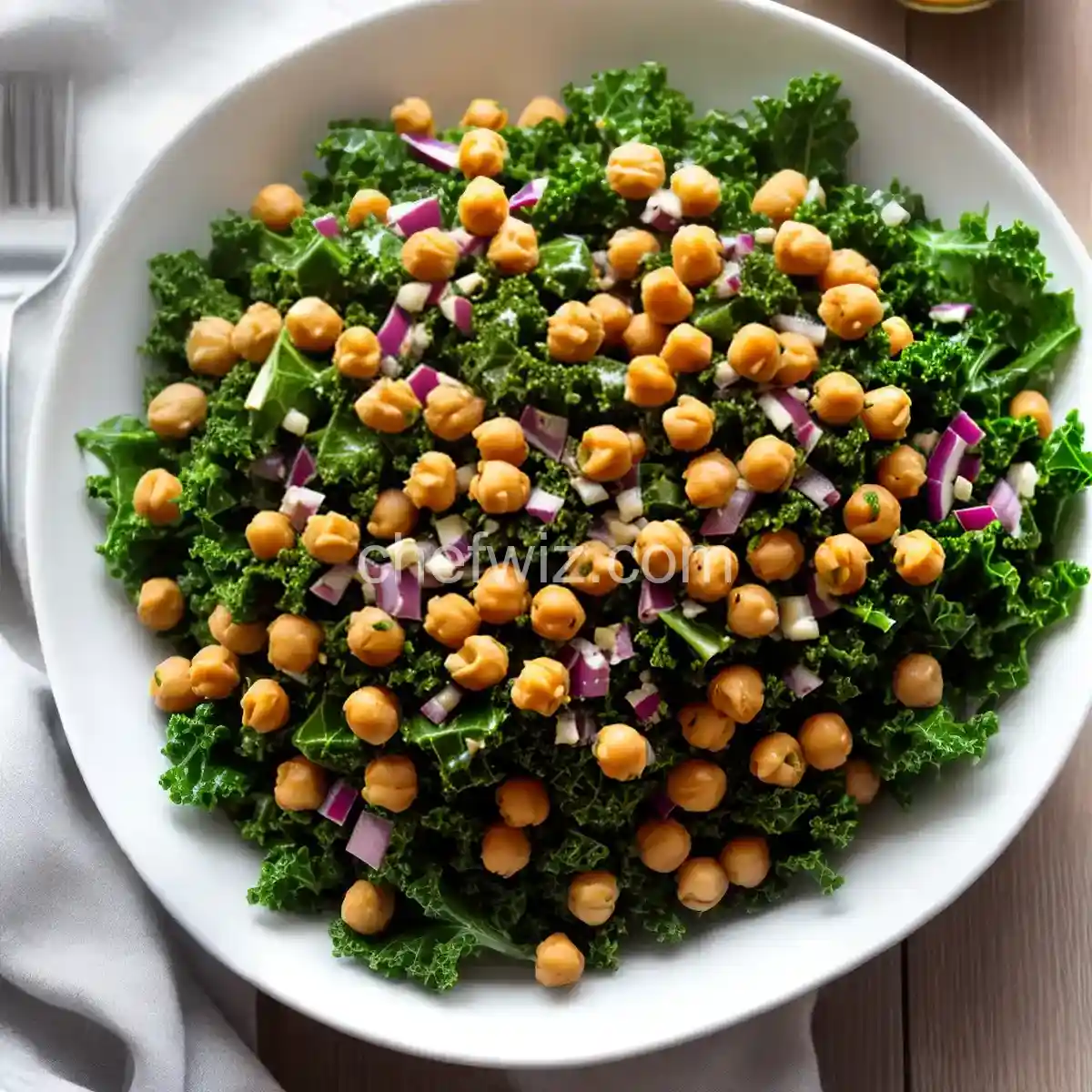 Kale and Chickpea Salad Recipes. Food. Cooking. Eating. Dinner ideas.