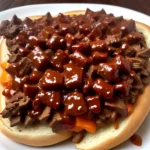 Kansas City Style Burnt Ends Philly Cheesesteak compressed image1