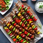 Korean BBQ Chicken Skewers compressed image1
