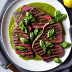 Lemon Basil Pesto Flat Iron Steak compressed image1