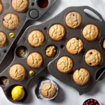 Lemon Cranberry Whole Wheat Muffins compressed image1