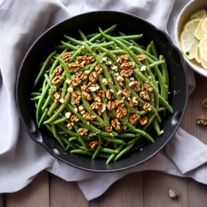 Lemony Green Beans with Walnuts and Thyme compressed image1
