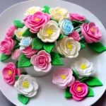 Marshmallow Fondant Flowers and Butterflies compressed image1