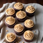 Old Fashioned Cupcakes with Peanut Butter Frosting compressed image1