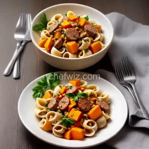 Orecchiette with Butternut Squash and Sausage compressed image1