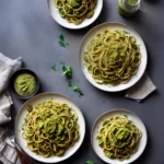 Pasta With Ramp Pesto and Guanciale compressed image1
