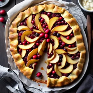 Pear and Cranberry Crostata compressed image1