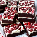 Peppermint Bark Brownies Recipe compressed image1
