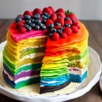 Rainbow Crepe Cake compressed image1
