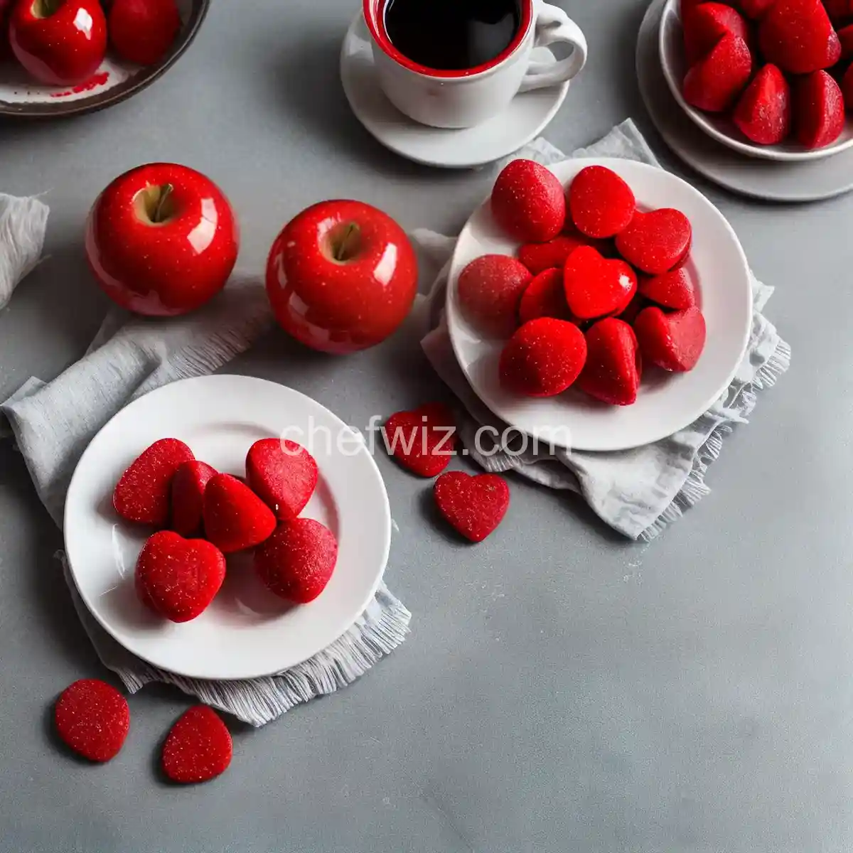 Red Candy Apple Slices compressed image1