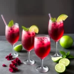 Refreshing Hibiscus Mocktail compressed image1