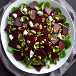 Roasted Beet Salad With Horseradish Crme Frache and Pistachios Recipe compressed image1