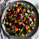 Roasted Beets and Sauteed Beet Greens compressed image1