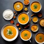 Roasted Butternut Squash Soup and Curry Condiments compressed image1