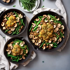 Roasted Cauliflower with Green Beans and Mushrooms compressed image1