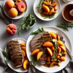 Rosemary Mustard Pork With Peaches compressed image1
