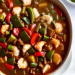 Roux Based Authentic Seafood Gumbo with Okra compressed image1